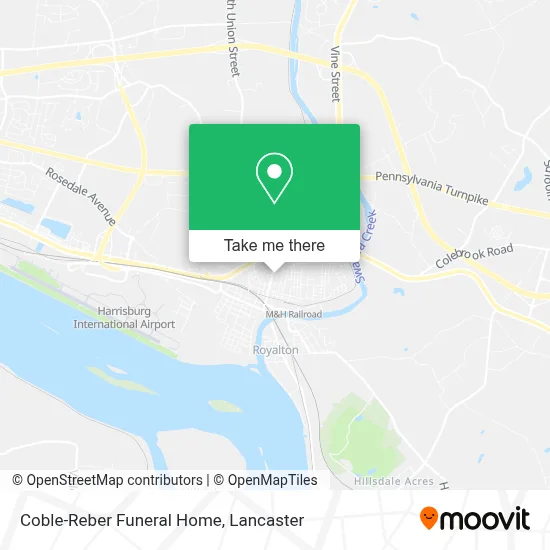 Coble-Reber Funeral Home map