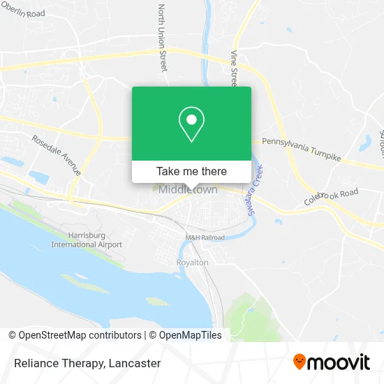 Reliance Therapy map