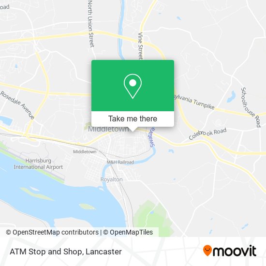 ATM Stop and Shop map