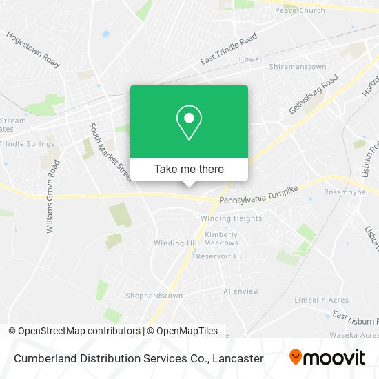 Cumberland Distribution Services Co. map