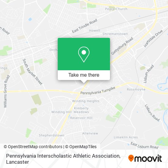 Pennsylvania Interscholastic Athletic Association map