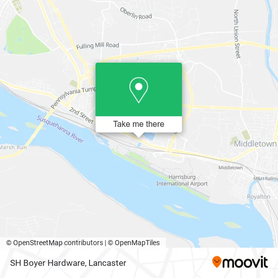 SH Boyer Hardware map