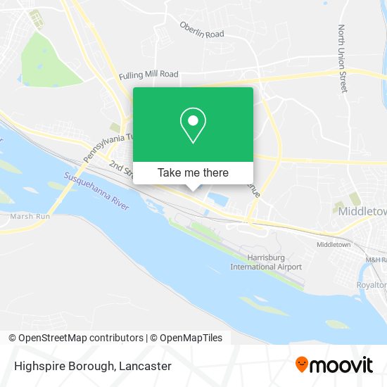 Mapa de Highspire Borough