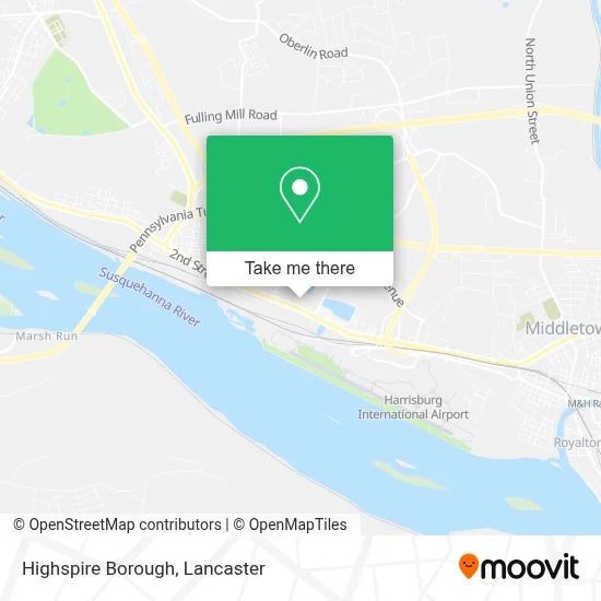 Highspire Borough map