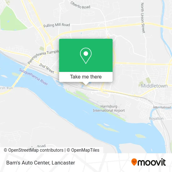 Bam's Auto Center map