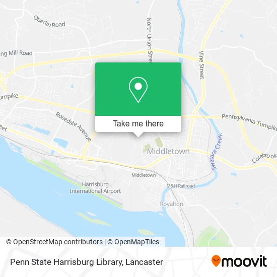 Penn State Harrisburg Library map