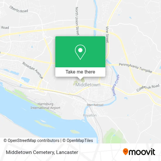 Middletown Cemetery map