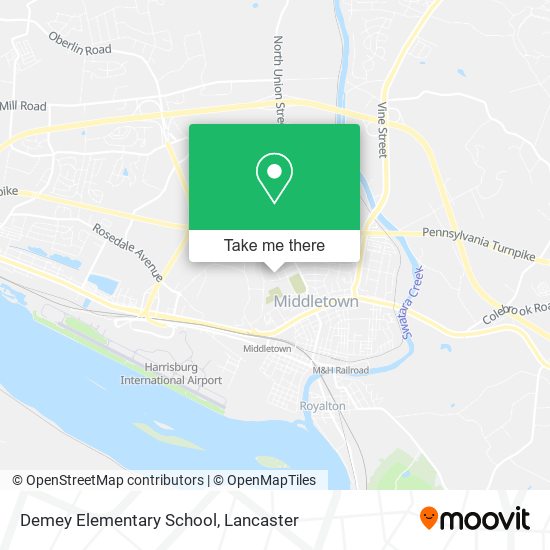 Demey Elementary School map