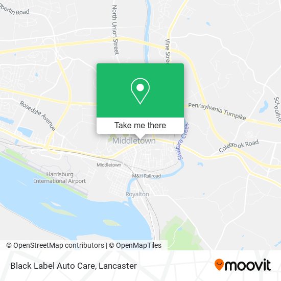 Mapa de Black Label Auto Care