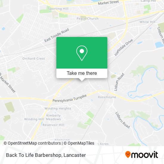 Mapa de Back To Life Barbershop