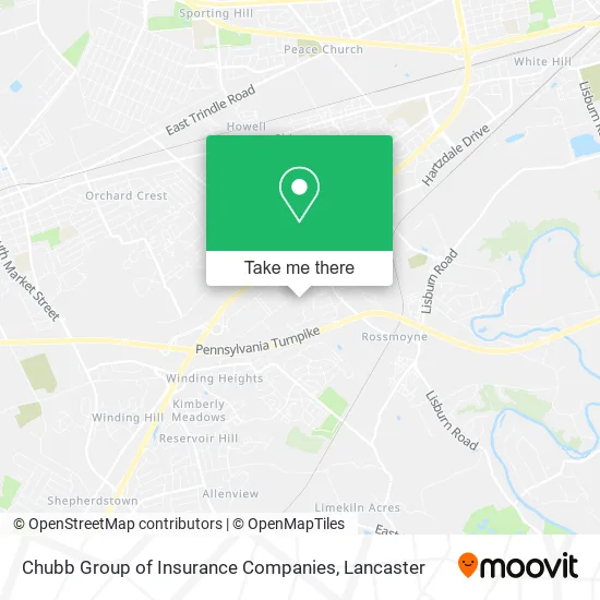 Chubb Group of Insurance Companies map