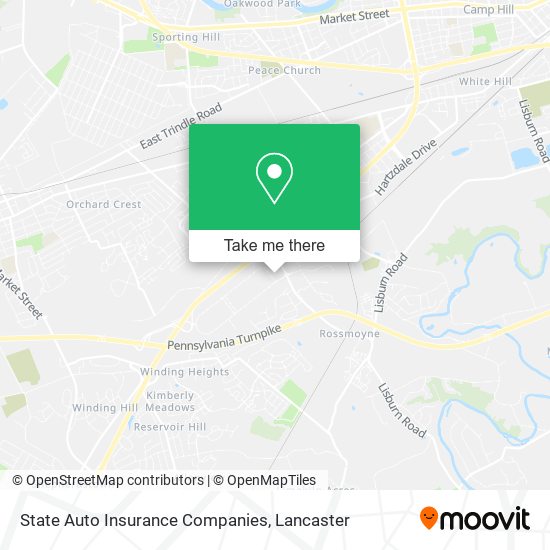 State Auto Insurance Companies map