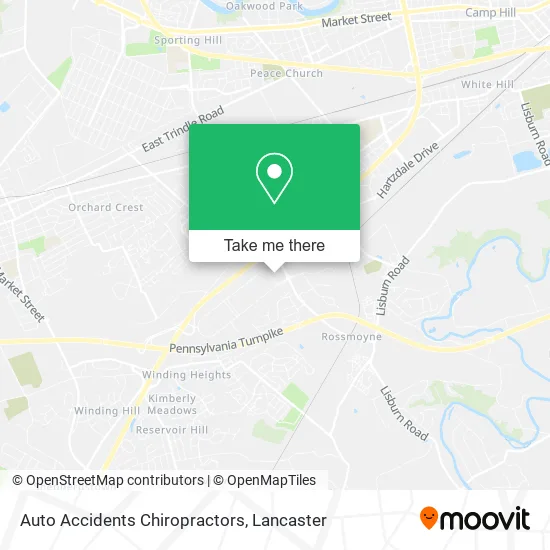 Auto Accidents Chiropractors map