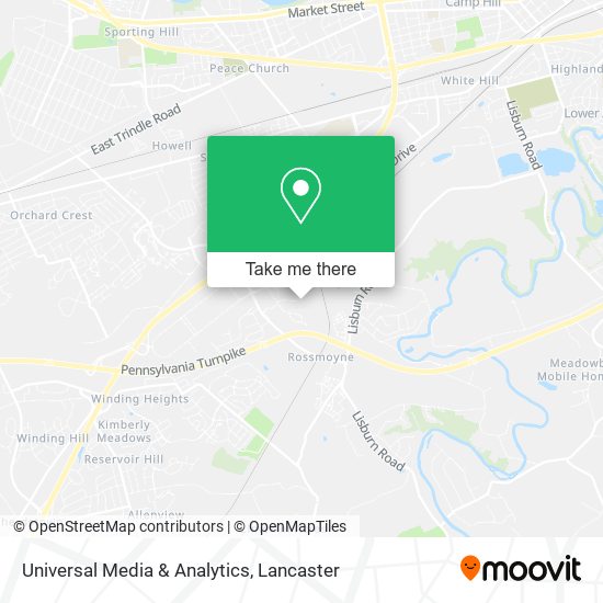 Universal Media & Analytics map