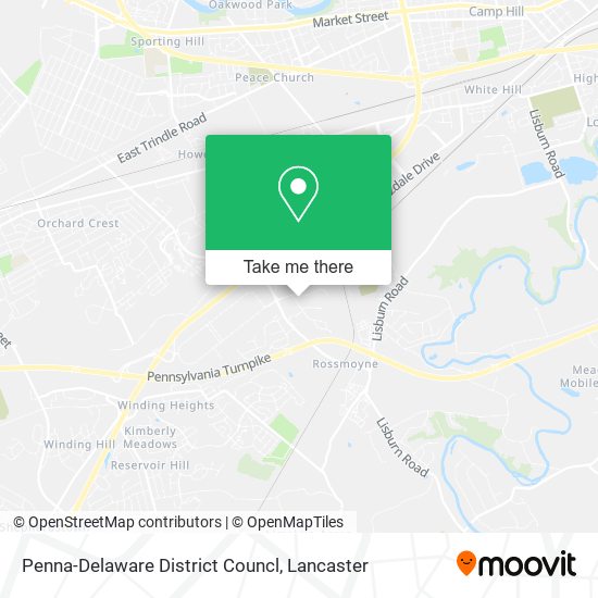 Mapa de Penna-Delaware District Councl