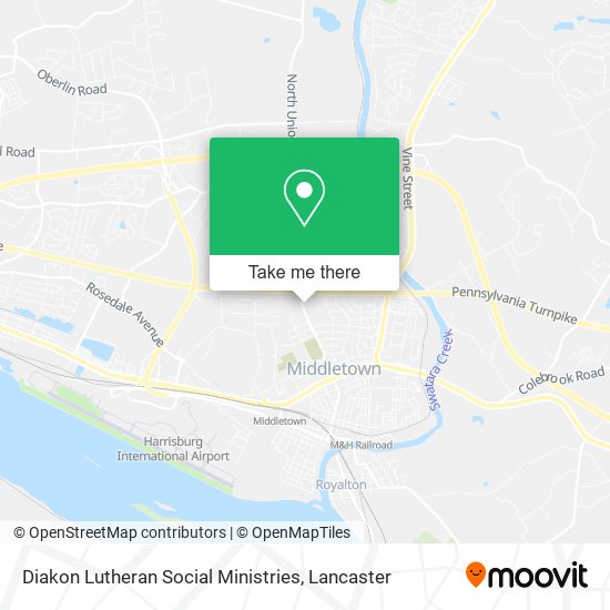 Mapa de Diakon Lutheran Social Ministries