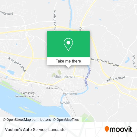 Vastine's Auto Service map