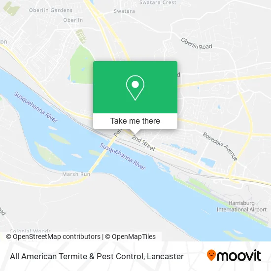 All American Termite & Pest Control map