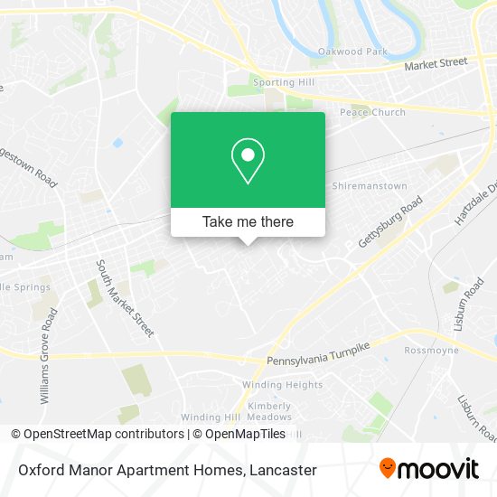 Mapa de Oxford Manor Apartment Homes