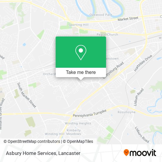 Asbury Home Services map