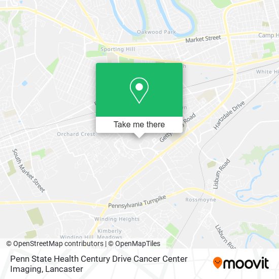 Penn State Health Century Drive Cancer Center Imaging map