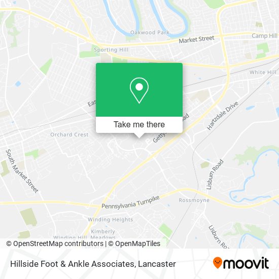 Hillside Foot & Ankle Associates map