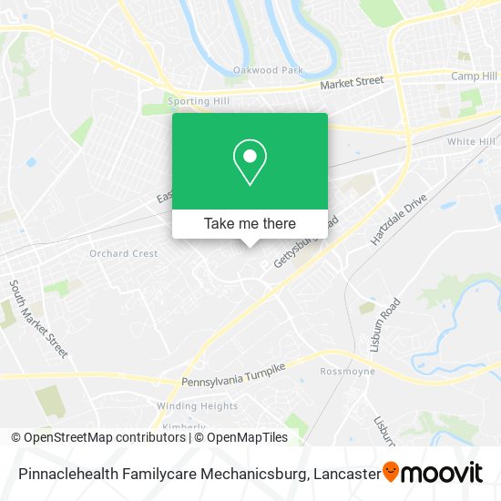 Pinnaclehealth Familycare Mechanicsburg map