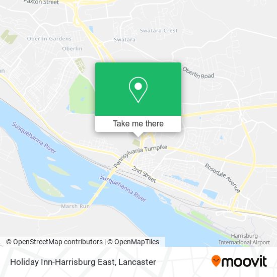 Holiday Inn-Harrisburg East map
