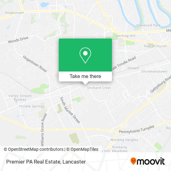 Premier PA Real Estate map