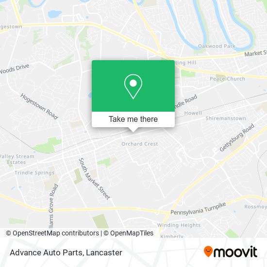 Advance Auto Parts map