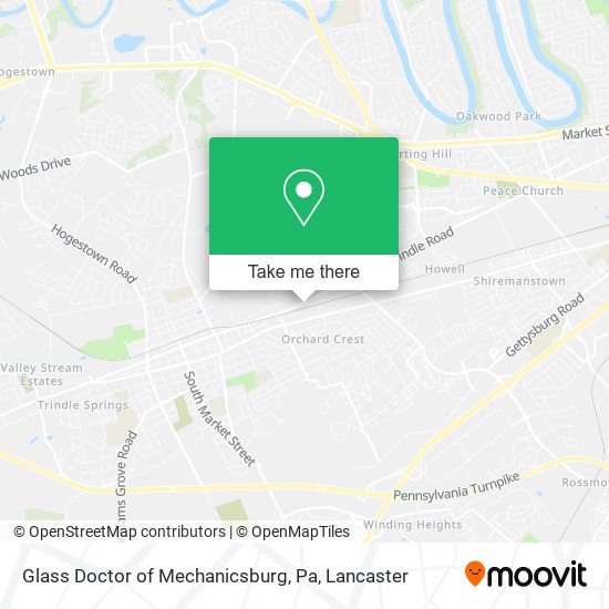 Glass Doctor of Mechanicsburg, Pa map
