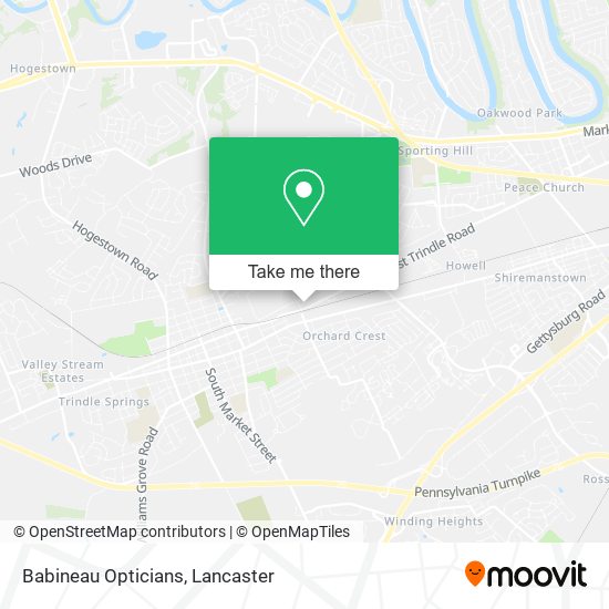 Babineau Opticians map