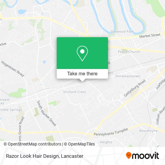 Razor Look Hair Design map