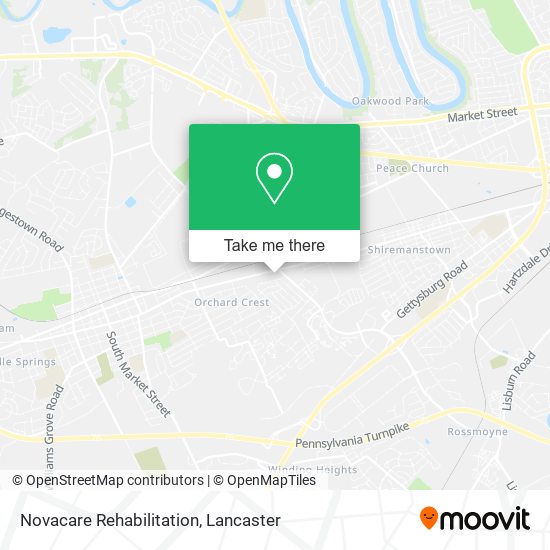Novacare Rehabilitation map