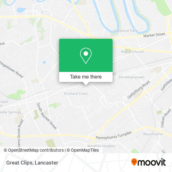Mapa de Great Clips