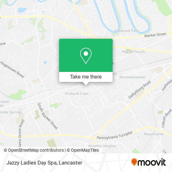 Jazzy Ladies Day Spa map