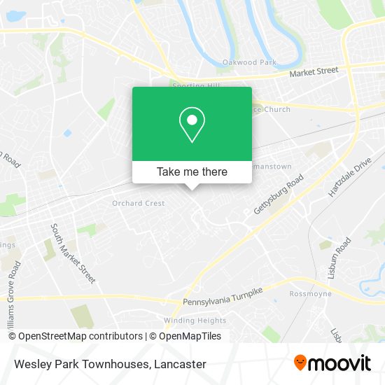 Mapa de Wesley Park Townhouses
