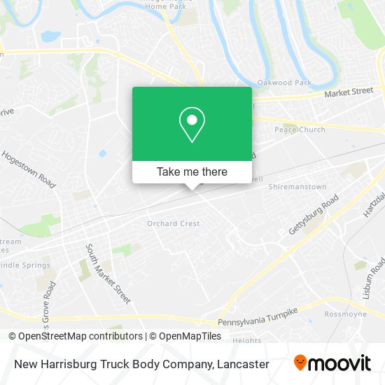 New Harrisburg Truck Body Company map