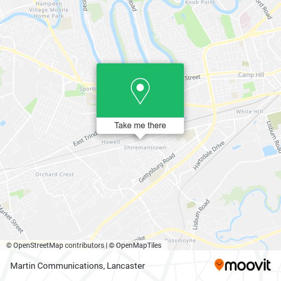 Martin Communications map