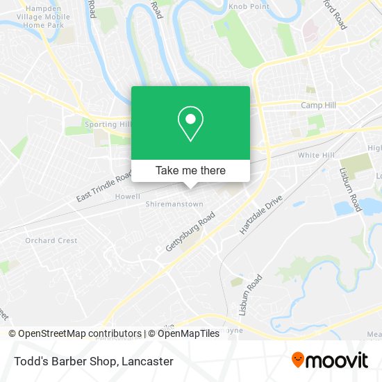 Mapa de Todd's Barber Shop