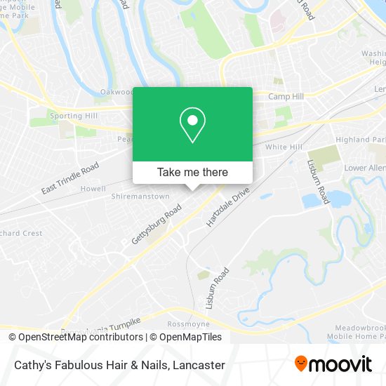 Cathy's Fabulous Hair & Nails map