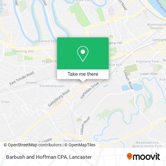 Barbush and Hoffman CPA map