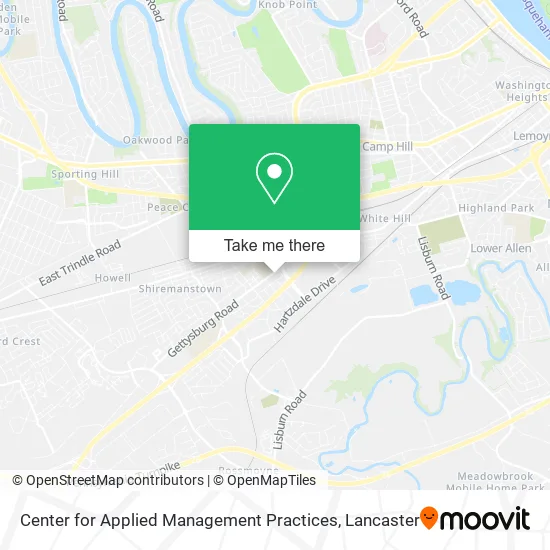 Center for Applied Management Practices map