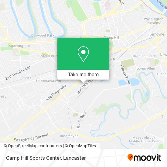 Camp Hill Sports Center map