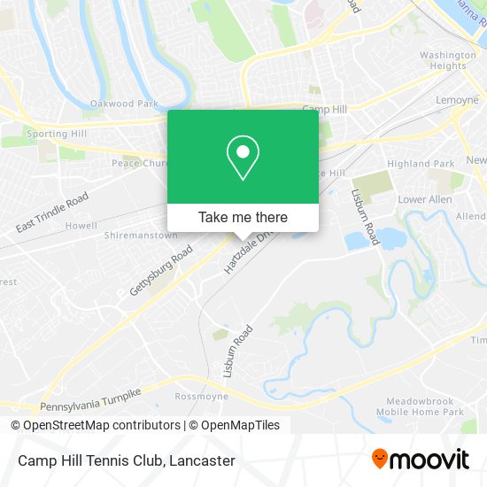 Mapa de Camp Hill Tennis Club