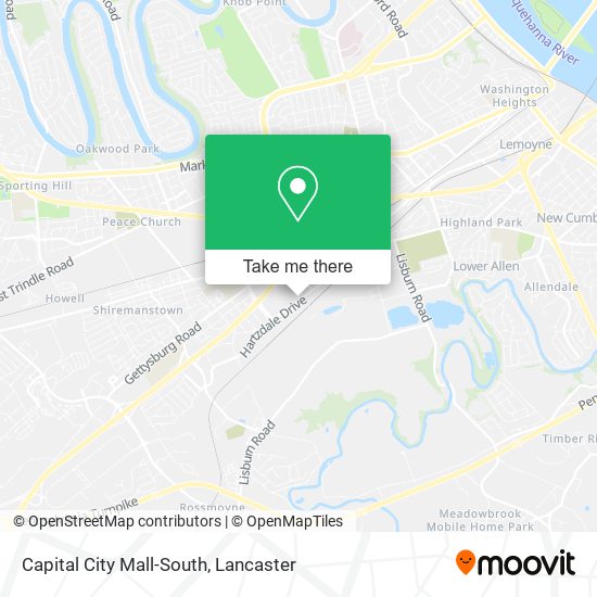 Mapa de Capital City Mall-South