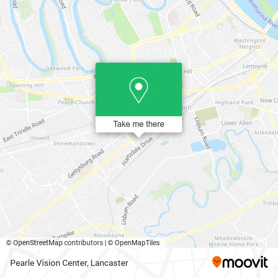 Pearle Vision Center map