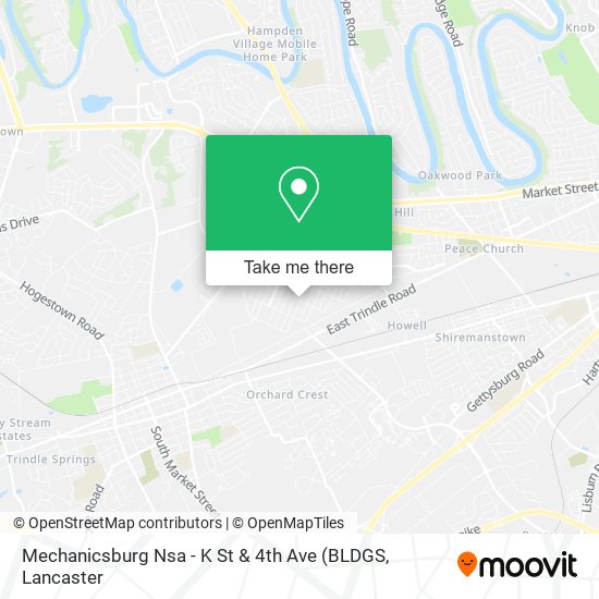 Mapa de Mechanicsburg Nsa - K St & 4th Ave