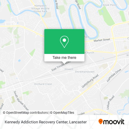 Mapa de Kennedy Addiction Recovery Center