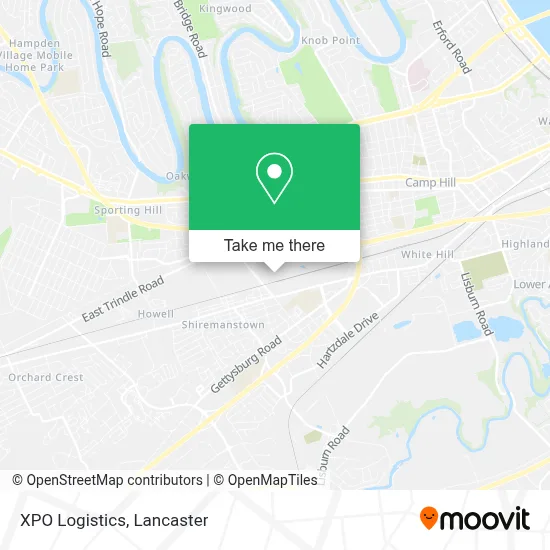 Xpo Logistics map